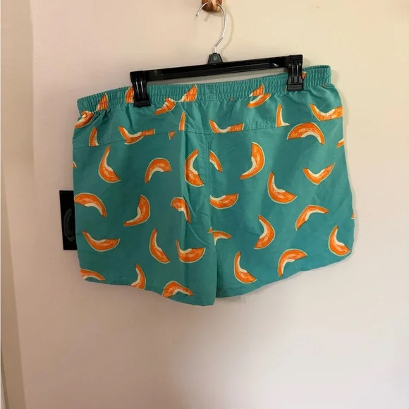 Patagonia Baggies! Teal Shorts with Vibrant Melon Accents - Picture 3 of 3